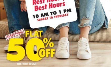 50% OFF at Rush Hour Best Hour at Shoes4us Stores across U.A.E