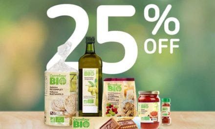 Enjoy 25% back on all Carrefour BIO products