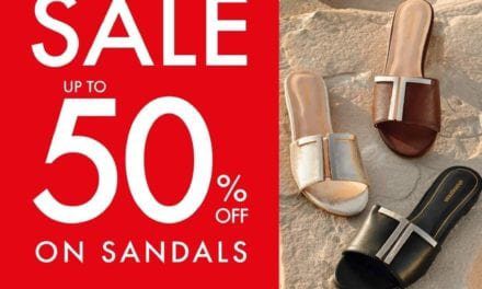 Get up to 50% OFF on all sandals at Shoexpress this weekend