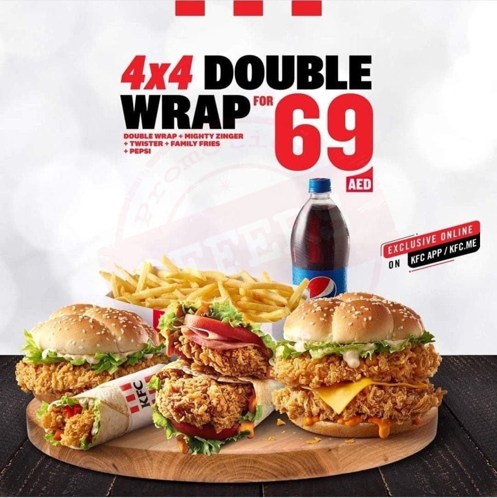 screenshot 20200804 181645 facebook7917280682127648095 Enjoy the new 4x4 bundle for AED 69 only at KFC