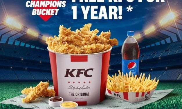 Get a chance to win 1 year FREE KFC