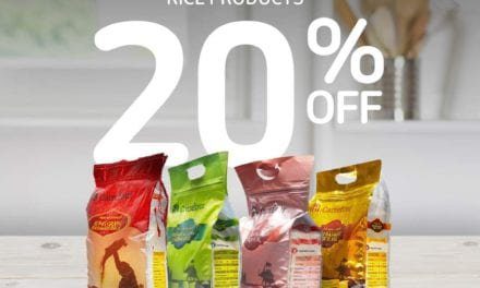 Enjoy 20% off on the full range of Carrefour rice until the 5th of October.