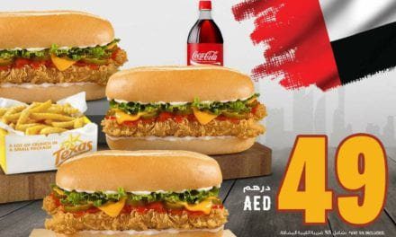 Enjoy 3 Mega Spicy Sandwiches or Tex Wraps with family fries and 1 ltr Coca-Cola for just AED 49! TexasChicken