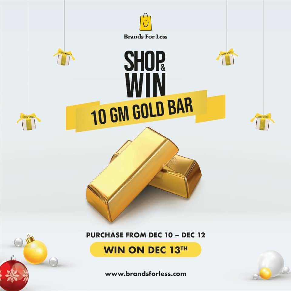 fb img 16076046548647646637010248310325 Spend 150 AED at Brands For Less store for a chance to win a 10 gm gold bar