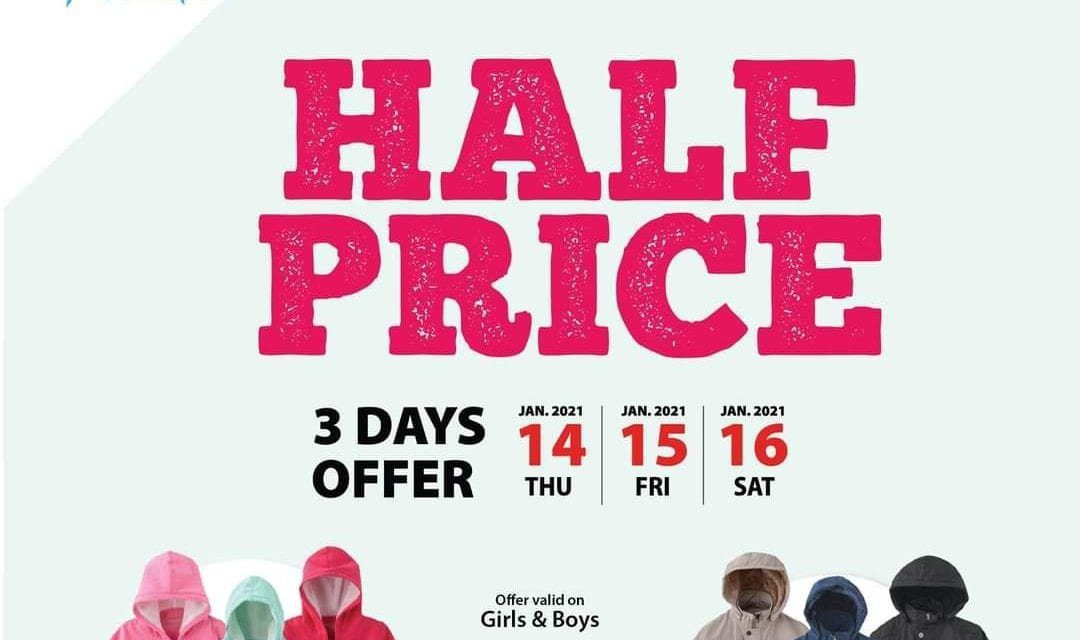 This weekend, shop at Smart Baby. Half Price on Hoodies and Jackets