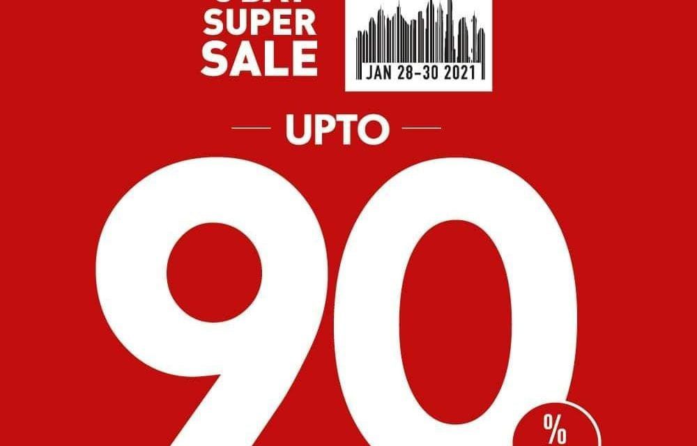 The 3 days Super Sale is back!  Discounts of up to 90%. Danube Home