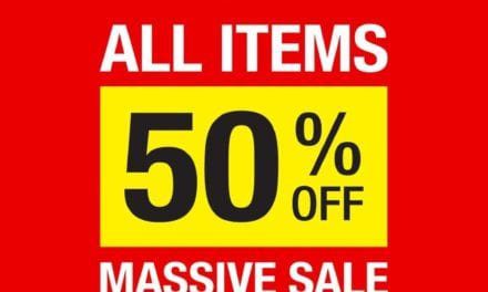 ALL ITEMS 50% OFF now in Fine Fair UAE stores and online.