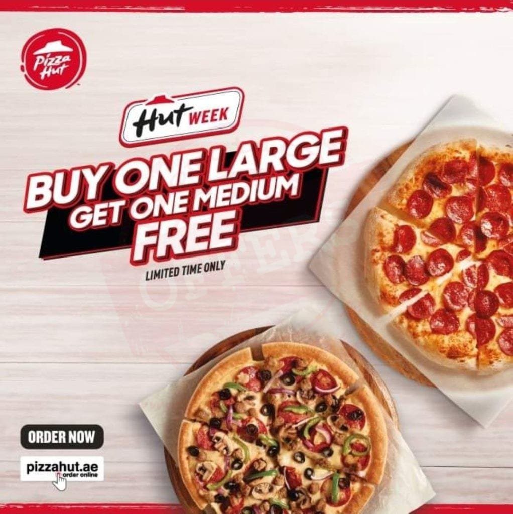 screenshot 20210404 155934 facebook8108964281612054370 With every large pizza get a medium one for free! Pizza Hut