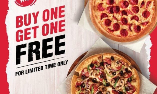 Buy 1 Get 1 Free for Limited time only! Pizza Hut