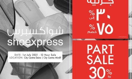12-hour sale at Shoexpress! Up to 75% OFF this Dubai Summer Surprises.