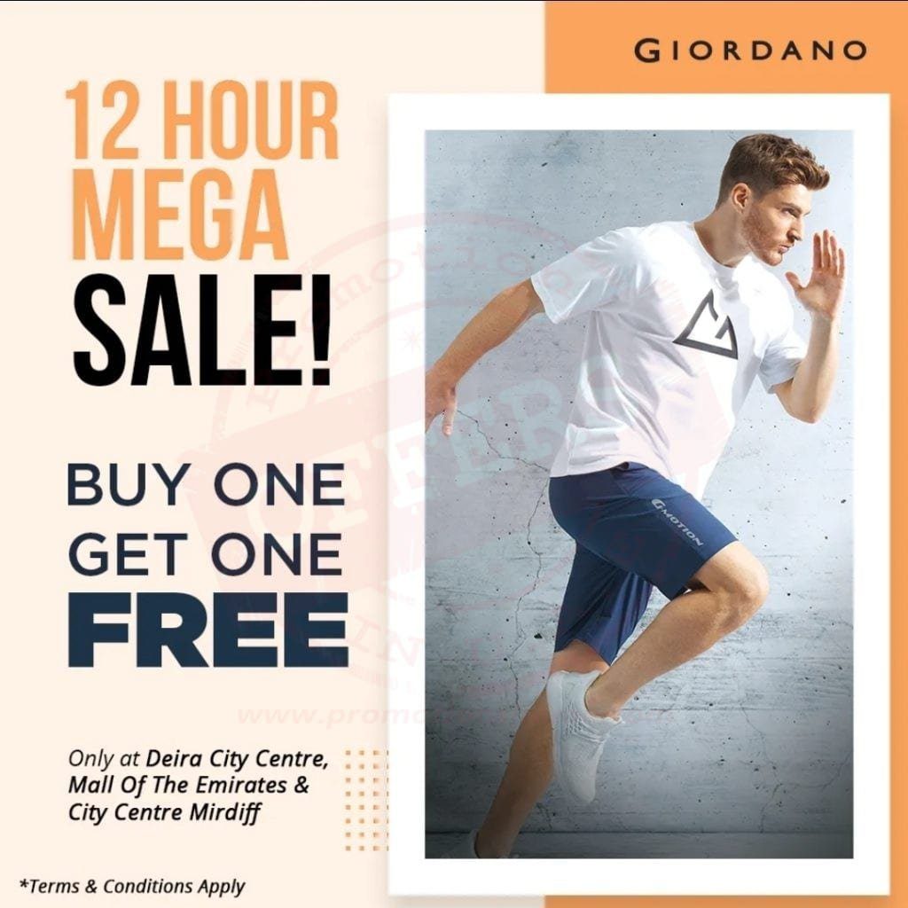 Screenshot 20210701 142853 Facebook It's a 12 HOUR super sale! BUY ONE GET ONE FREE offer. GiordanoME