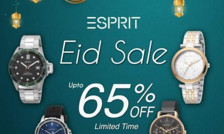 Make this Eid a memorable one. Get up to 65% off on your Esprit watches.
