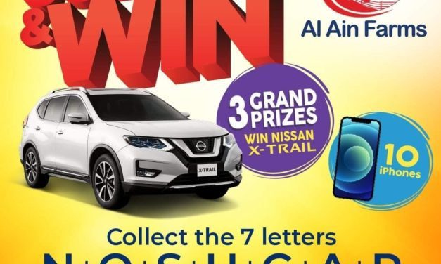 Scratch and win 3 Nissan X-Trail and 10 iPhone 12 with Al-Ain Farms juice.