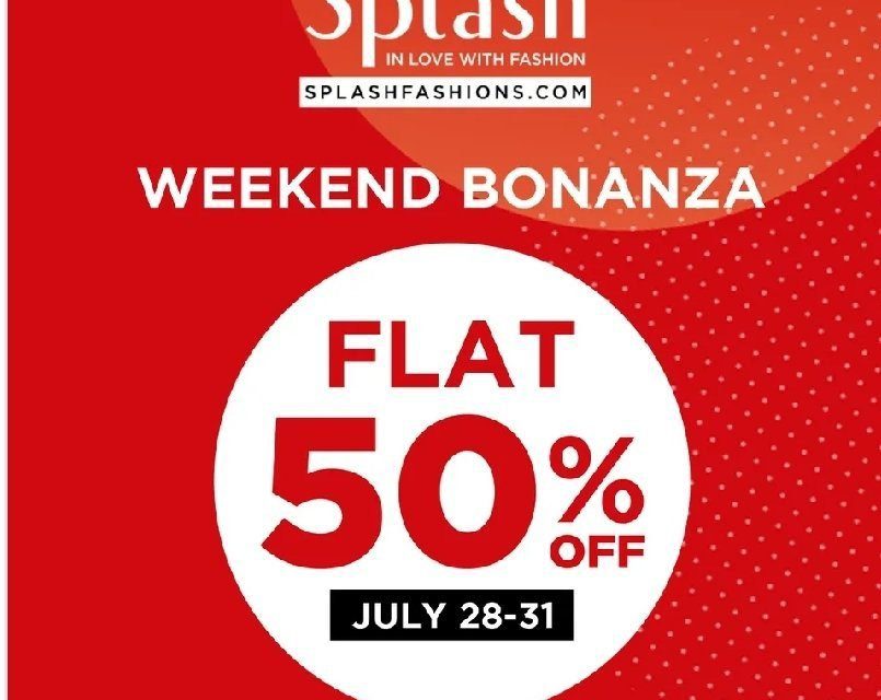 Sale Alert! Get Flat 50% off On Latest Fashion Trends. Shop now at Splash Fashions.