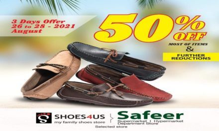 SHOES4US Exciting 3-day Sale!<br>At 50% OFF from stores across the U.A.E. HURRY UP!!