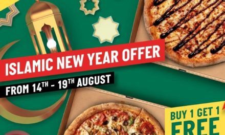Celebrate the Islamic New Year with Papa John’s. Enjoy a FREE pizza with every pizza bought.