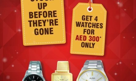It’s raining watches this August! Pay only AED 300 and get 4 Alba Watches.