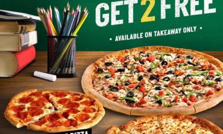 This September Enjoy two FREE pizzas with one you order at Papa John’s Pizza.