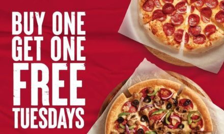 Mid-week treat? Buy any large or medium pizza and get the other one for free every Tuesday at Pizza Hut.