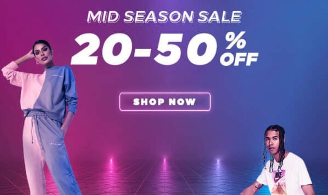 The mid season sale is on. Shop all your favourite brands at 20-50% off!