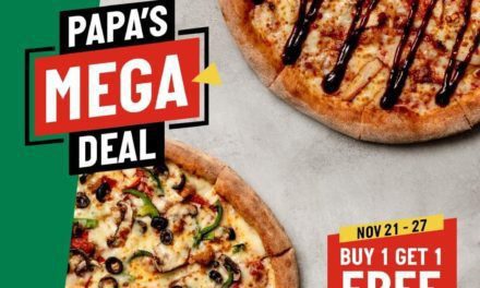 It’s Papa’s Mega Week, Buy a pizza and get the other one for FREE.