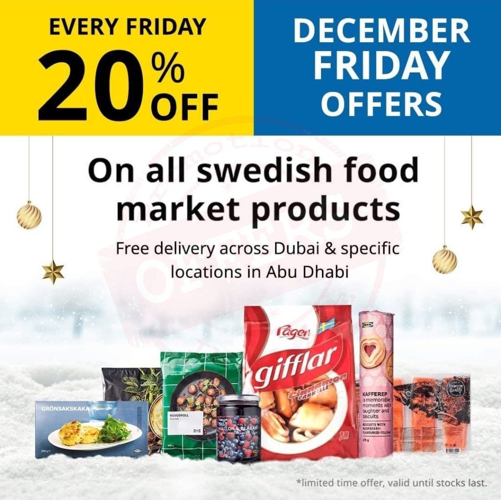 screenshot 20211221 133836 facebook8943438568706630490 Enjoy a 20% OFF every Friday on all Swedish food market products in IKEA December Friday Offers!