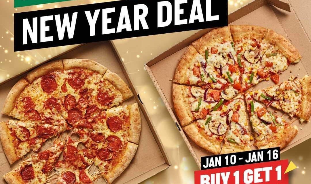 Enjoy a FREE large pizza when you buy another one at Papa John’s Pizza.