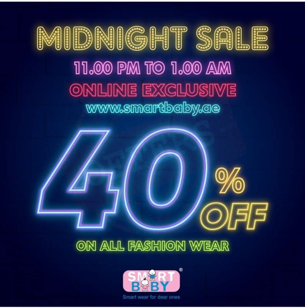 screenshot 20220127 110525 facebook3104992785671573145 Online Exclusive - Midnight Sale! Splash yourself in 40% Discount on all kid's wear.