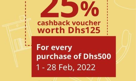 Enjoy a 25% cashback voucher worth Dhs 125 on any Dhs 500 purchase. IKEA
