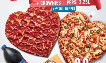 Get 2 Heart Shaped Pizzas ?, Crownies & 2.25L Pepsi @99 AED.<br>