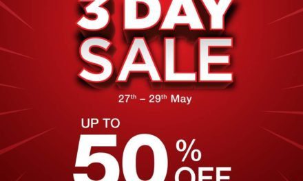 Enjoy UP TO 50% off across a wide range of electronics – smartphones, appliances, laptops, televisions and a lot more during the 3 Day- Jumbo Store.