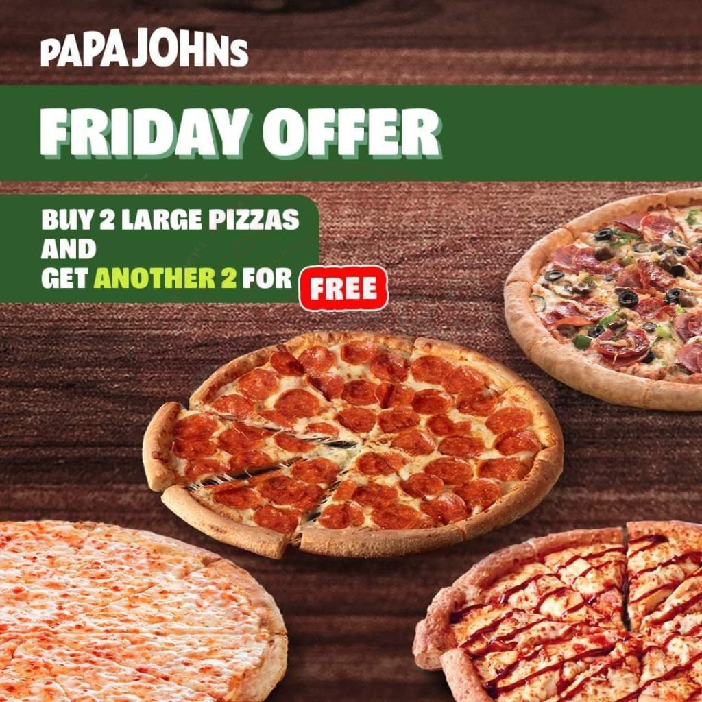 fb img 16560542641876794761386886254096 Looking for the perfect family meal this Friday? Buy any 2 large pizzas and get another 2 for FREE!