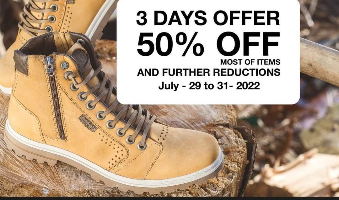 Alert! <br>Get 50% OFF on most items and further reductions on your favourite pieces. SHOP NOW!! Shoes4us
