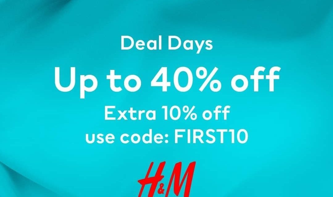 Up to 40% off everything! Same day delivery available! H&M