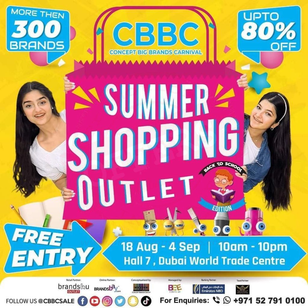 fb img 16606740066027117449552813712621 CBBC Summer Outlet Shopping will be introducing the best Back to School deals and discounts in town!
