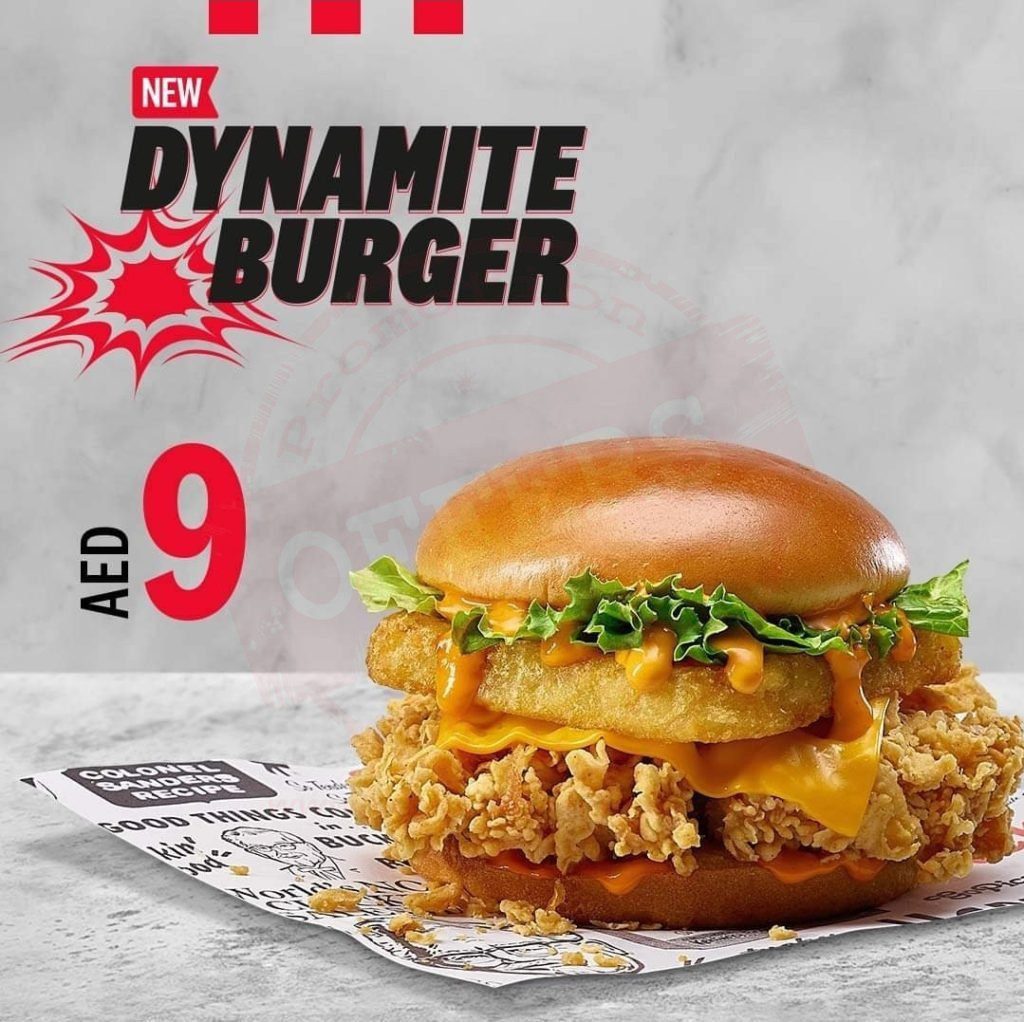 KFC Dynamite Burger- Promotionsinuae