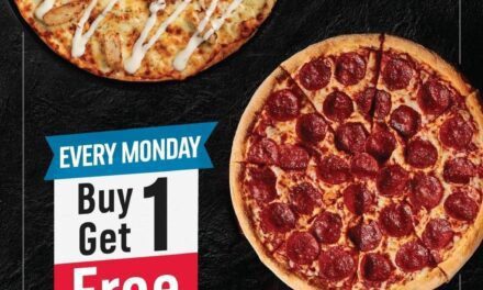 Domino’s Pizza Monday BOGO Offer. Buy Any Medium/Large Pizza & Get One Pizza Free.