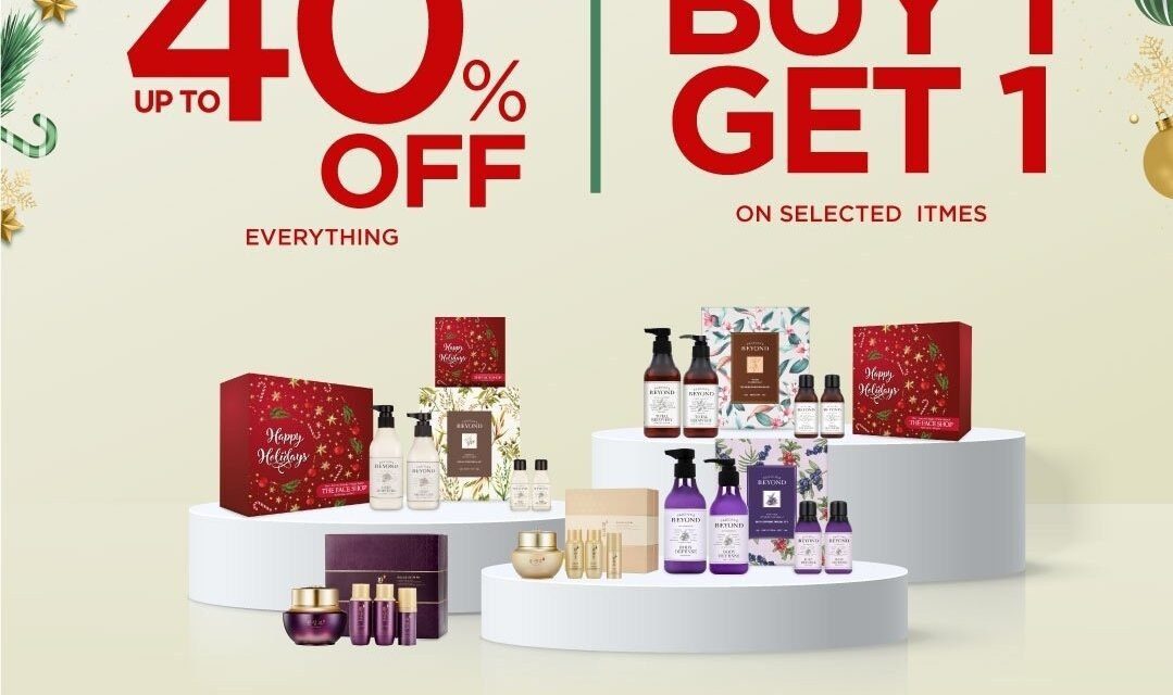 Enjoy up to 40% discount on all products and Buy 1 Get 1 Free offer at the World’s No. 1 Korean Skincare Brand THE FACE SHOP.