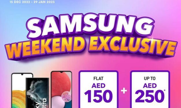 SAVE AED 400 on Samsung Smartphones just this weekend, would you wait anymore?