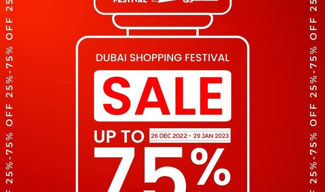 Shop until you drop with up to 75% off! The Dubai Festival sale is back! Amazing deals on perfumes, watches, diffusers and more!