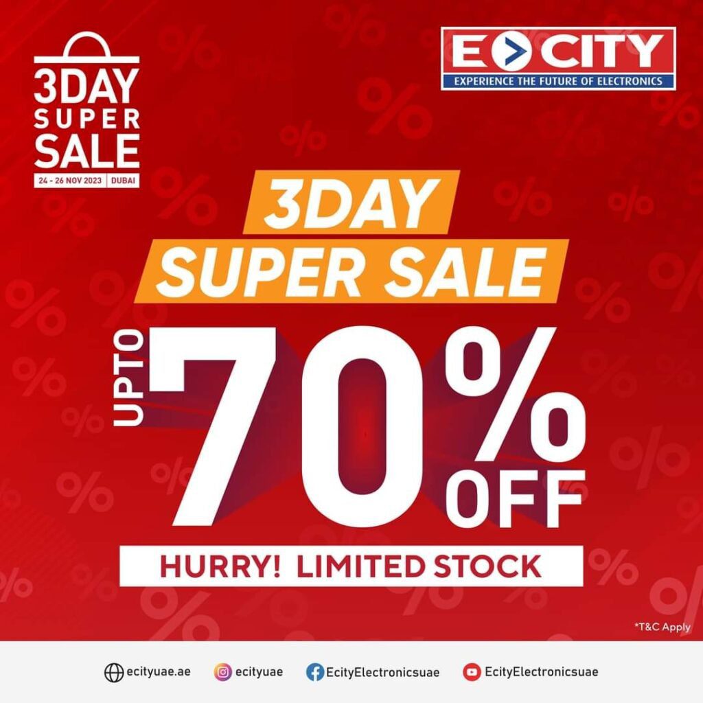 3 Days Super sale- ECity