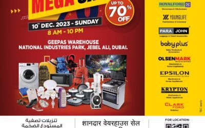 Geepas Mega Warehouse Sale! Massive Discount