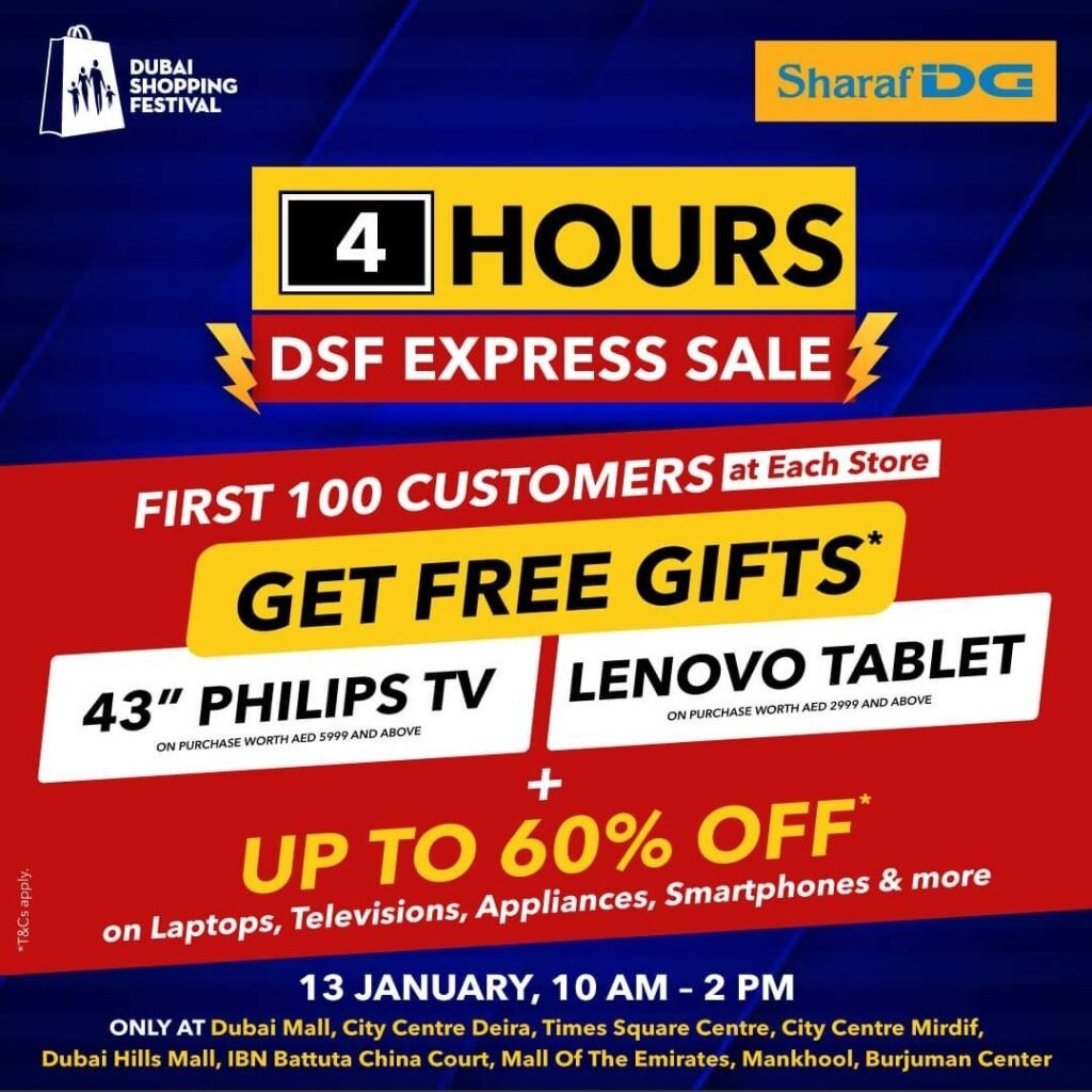 Sharaf DG 4-HOURS Express Sale