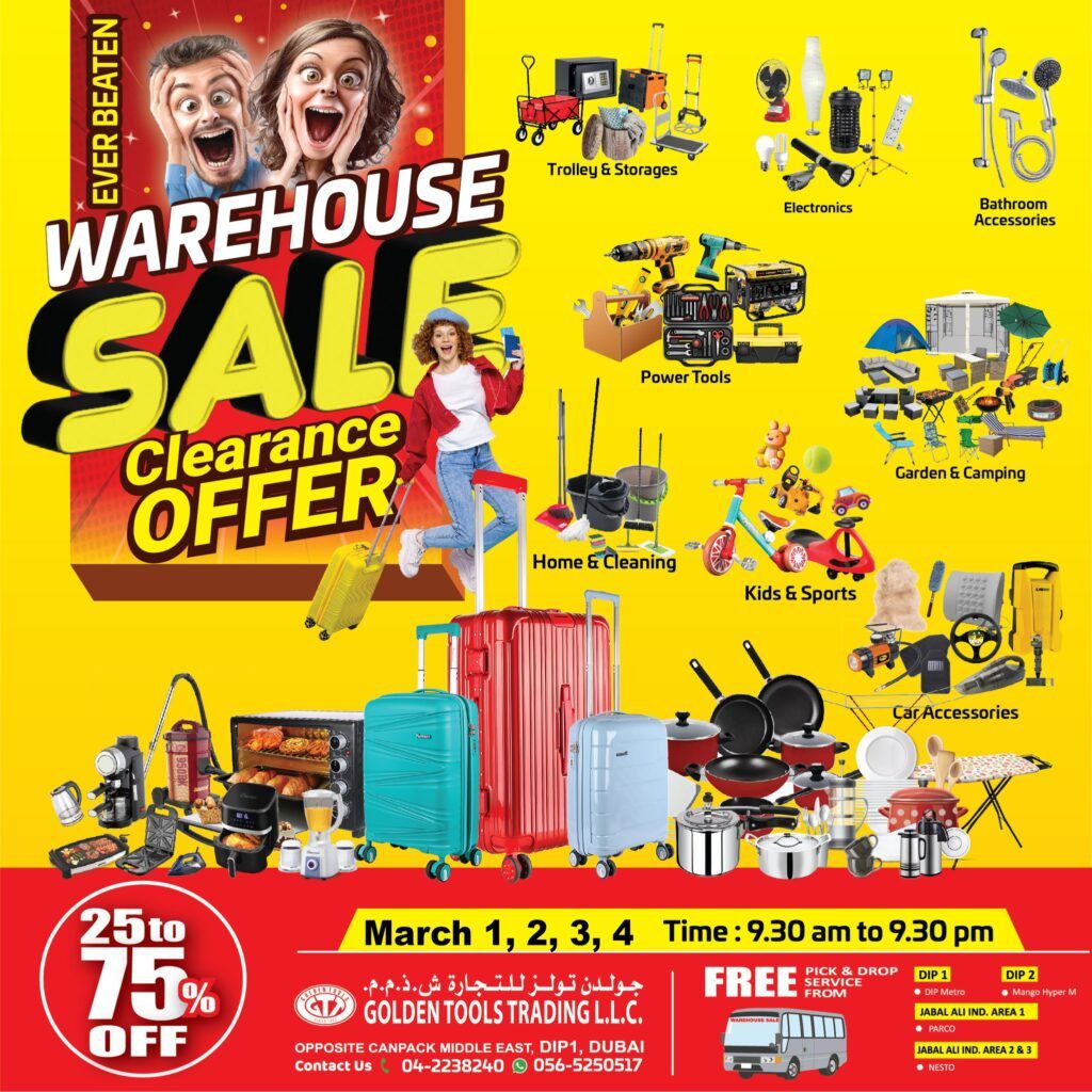 Warehouse clearance SAle Warehouse Clearance Sale! You Can't miss.